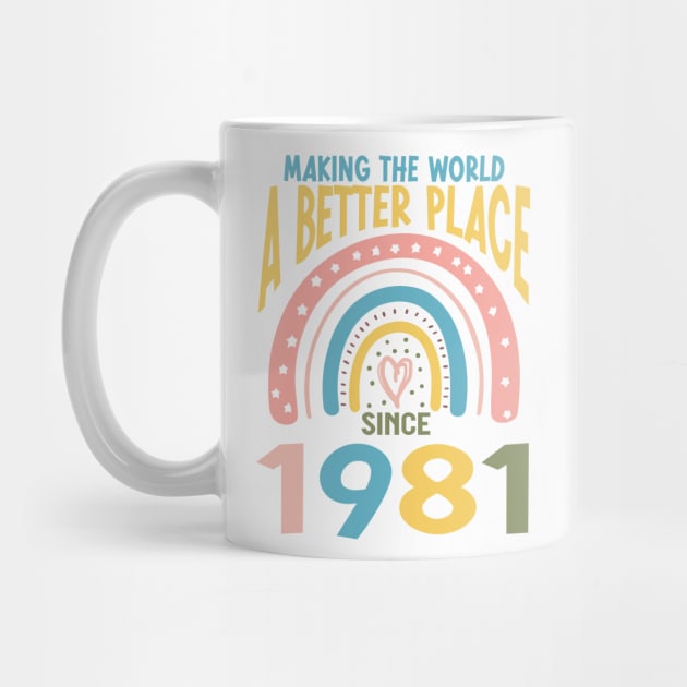 Birthday Making the world better place since 1981 by IngeniousMerch